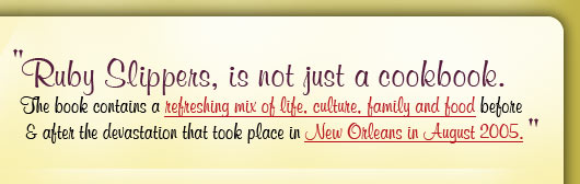 Ruby Slipper is just not a cookbook
